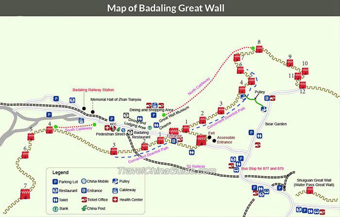 Badaling Great Wall Map