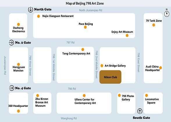 Map of Beijing 798 Art Zone