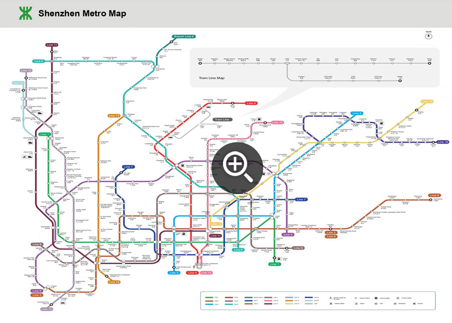 Shenzhen Metro Planning Map