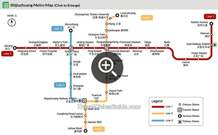 Shijiazhuang metro map