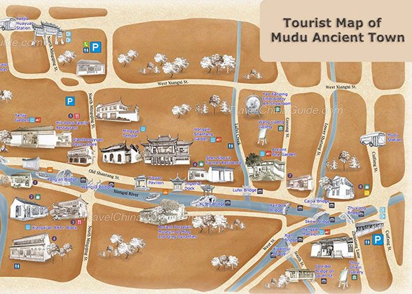 Map of Mudu Town