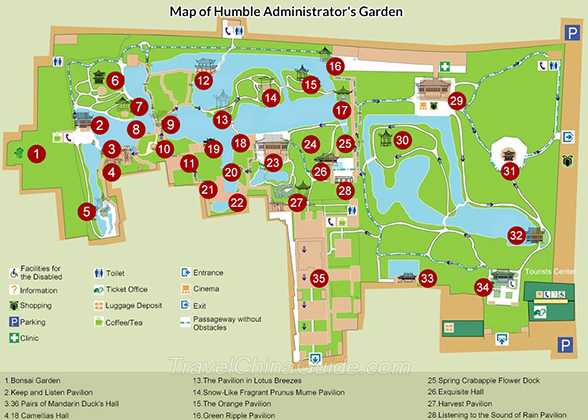 Map of Humble Administrator's Garden