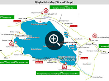 Qinghai Lake Map