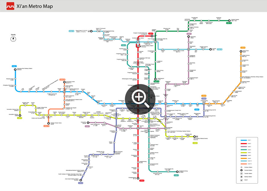 Xi'an Subway Map