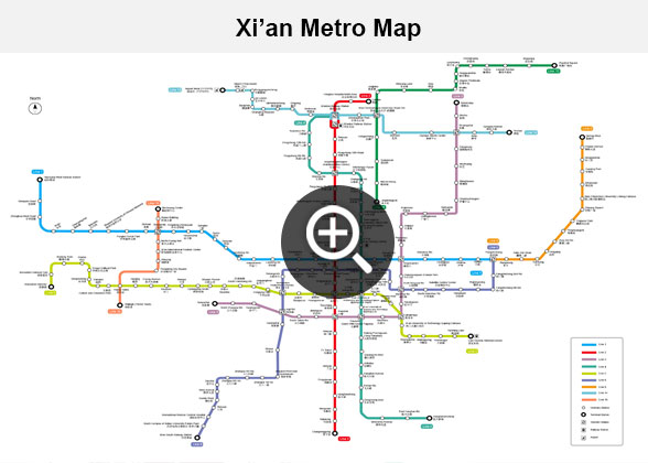 Xi'an Subway Planning Map