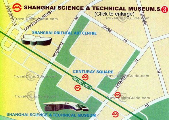 Shanghai Science Museum Subway Station Map