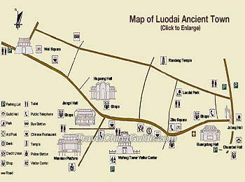 Map of Luodai Ancient Town