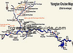 Yangtze River Cruise Map