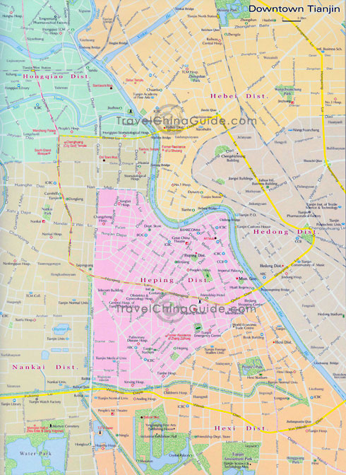 Map of Tianjin