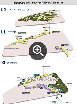 West Kowloon Railway Station Map