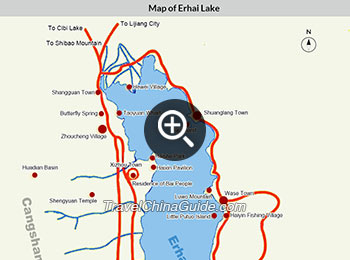 Erhai Lake Map