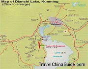 Dianchi Lake Map