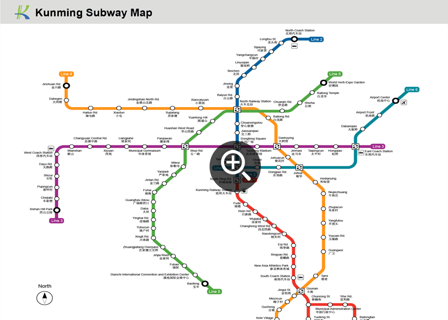 Kunming subway map