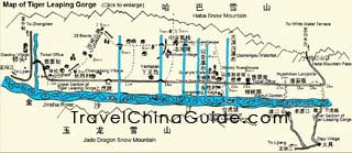 Map of Tiger Leaping Gorge