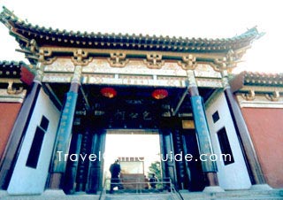 The entrance of the memorial temple