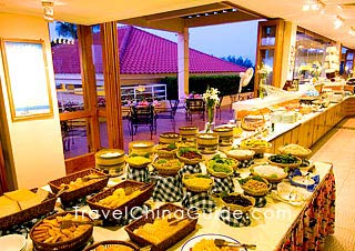 Dining room of a four-star hotel