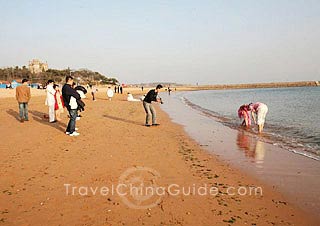 Beach in winter, Qingdao