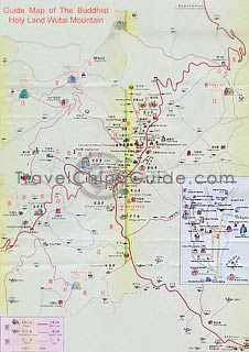 Guide map of Mt. Wutai