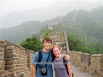 Dustin and his friend at Mutianyu