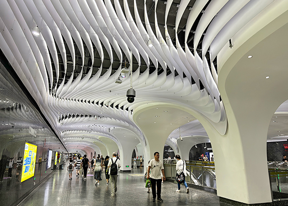 Inside Shanghai Metro Station