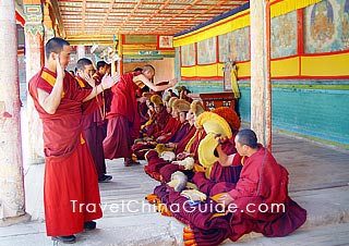 Sutra Debating, Ta'er Monastery