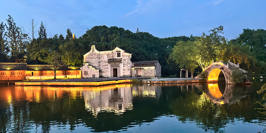 Night View of Wuzhen Water Town