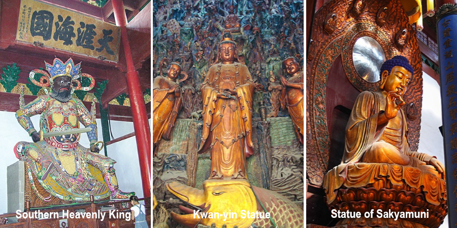 Buddha Statues in Lingyin Temple