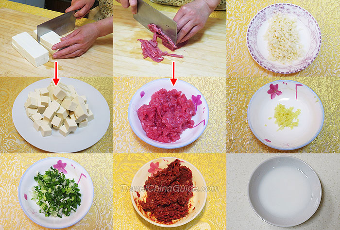 Ma Po Tofu Preparation