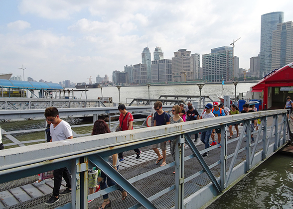 Entering the Pier