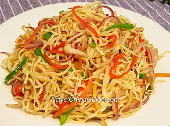 Stir-fried Noodles with Pork Shreds