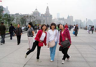 Our staff at the Bund, Shanghai