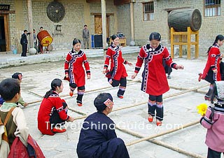 Bamboo Pole Dance