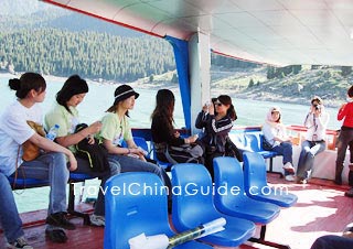 A boat trip on the Heavenly Lake