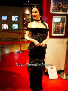 Wax statue of Zhang Bozhi,a famous actress in Hong Kong.