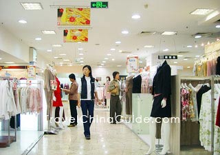 A shopping mall in Shanghai 