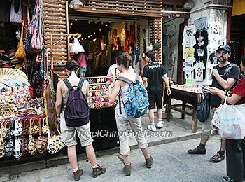 Stalls along the West Street 