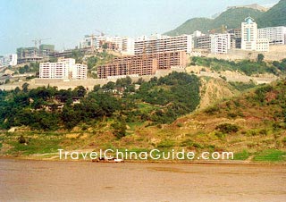 Fengjie County along Yangtze River