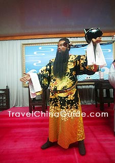 Wax statue of Lord Bao, an upright official in the Northern Song Dynasty