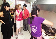 Our Guests in the Kitchen