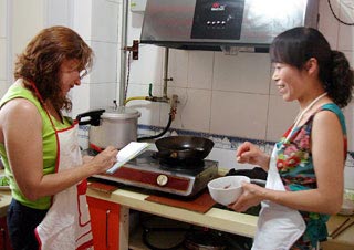 Mrs. Zambrano Learning to Cook West Lake Beef Soup