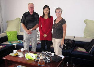 Mr. Iain Ross McDougall & Ms. Elizabeth McDougall with the Hostess