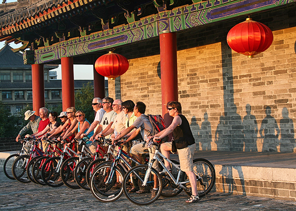 Cycling on Xi''an City Wall