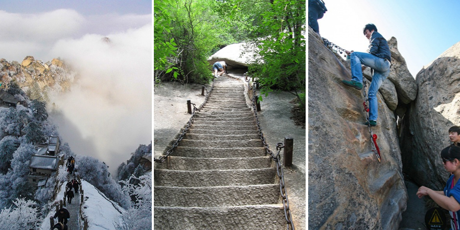 Narrow Stairs on Mt. Hua