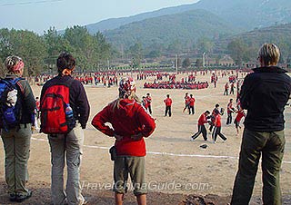 Visiting Kungfu School