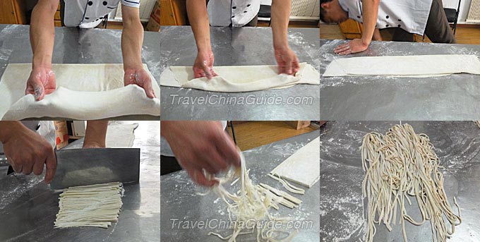 cutting dough