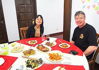 Diana & William Having Dinner