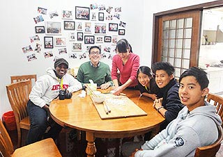 Our Guests Learn to Make Dumplings