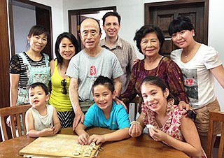 Our Guests Learn to Make Dumplings