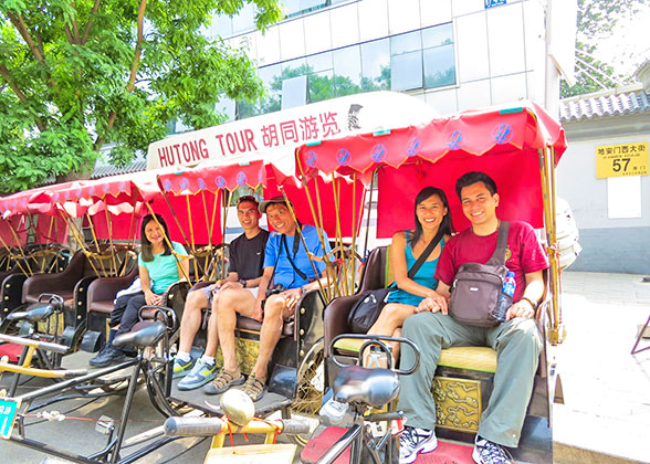 The pedicabs in Hutongs.