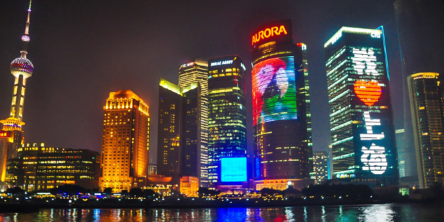 Oriental Pearl TV Tower at Night